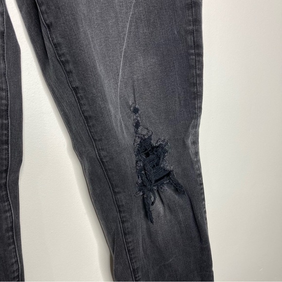 American Eagle Outfitters super low jegging black Gray size 8 - Picture 4 of 11